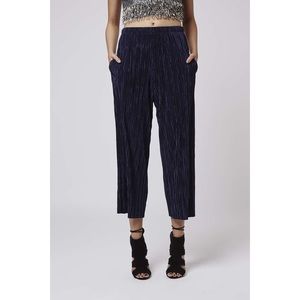 Topshop pleated awkward length pants crinkle